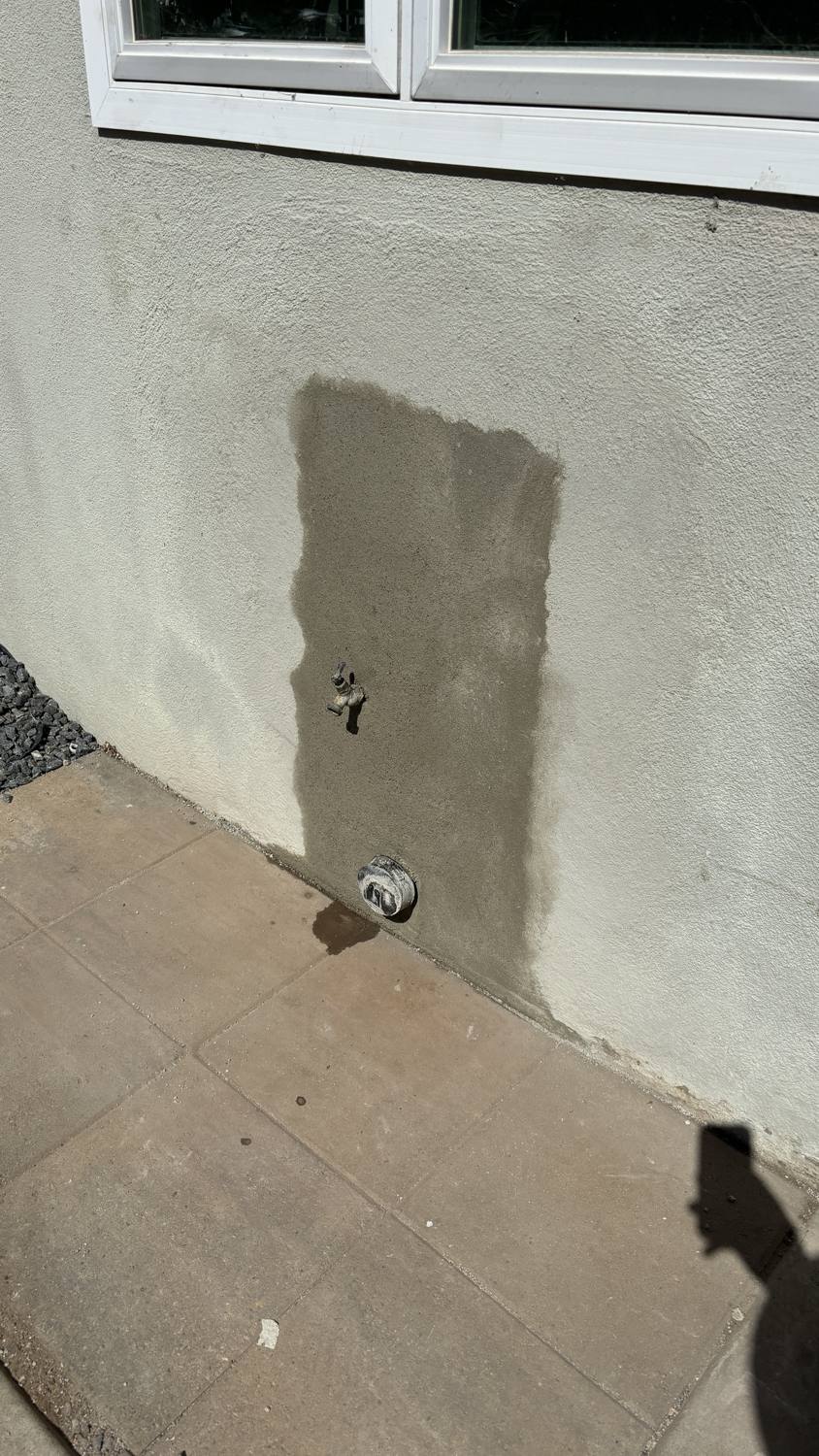 Fixed Stucco Wall