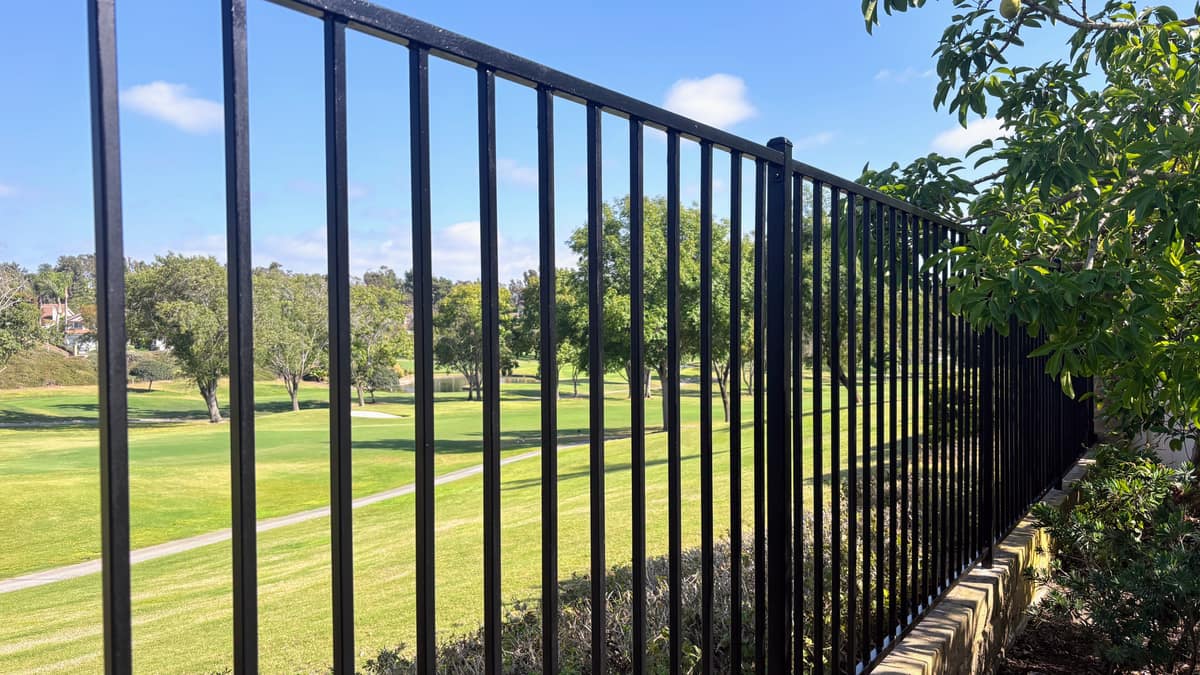 Iron Fence Painting After
